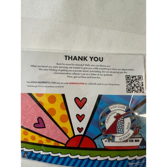 Carnival VIFP Club Ecstasy 2022 Commemorative Collector Pin - Picture 2 of 4